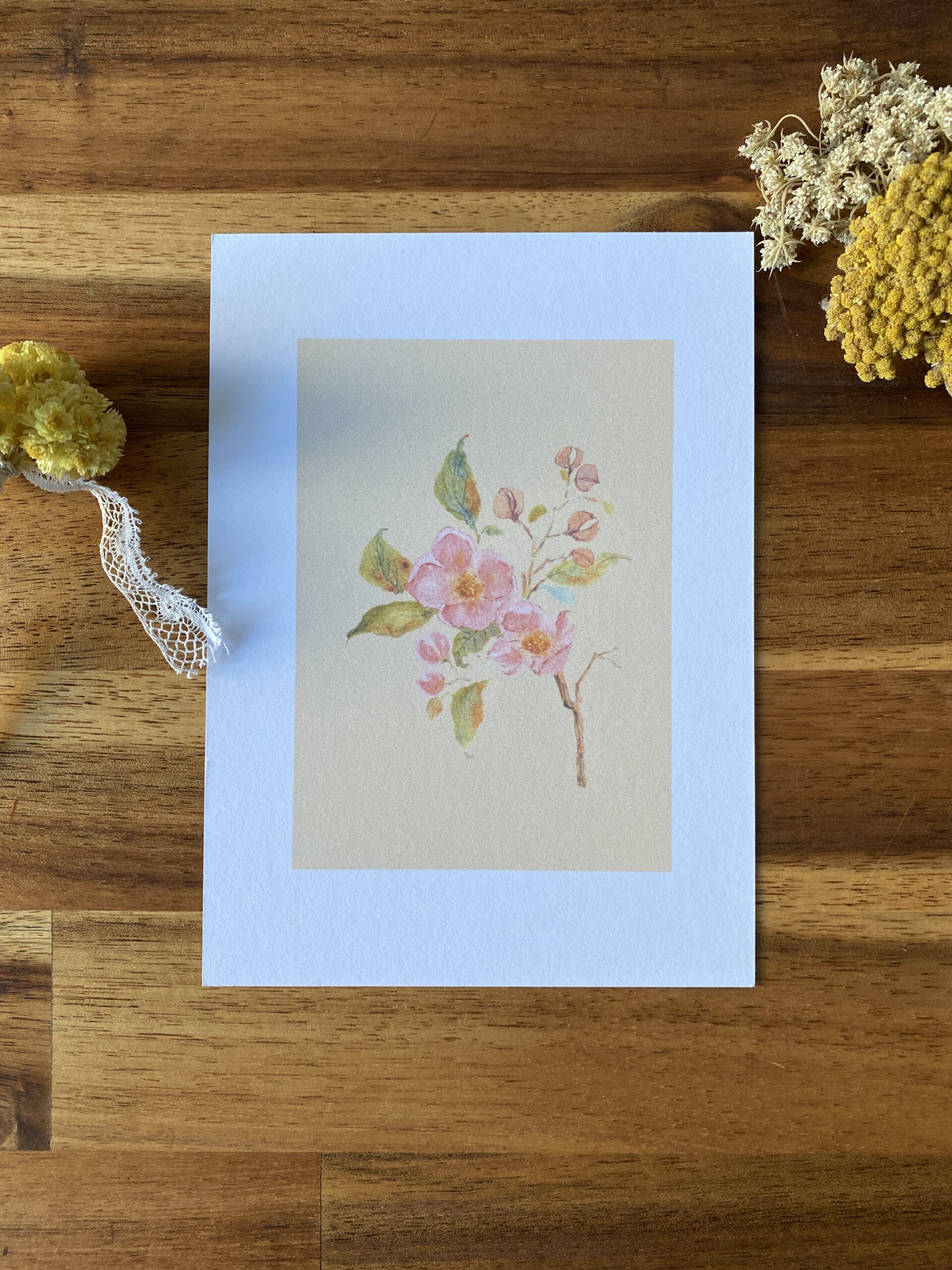 L'aubépine - Papier Glacé (Avec Enveloppe)