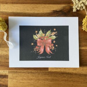 Noeud de Noël - Papier glacé (Avec Enveloppe)