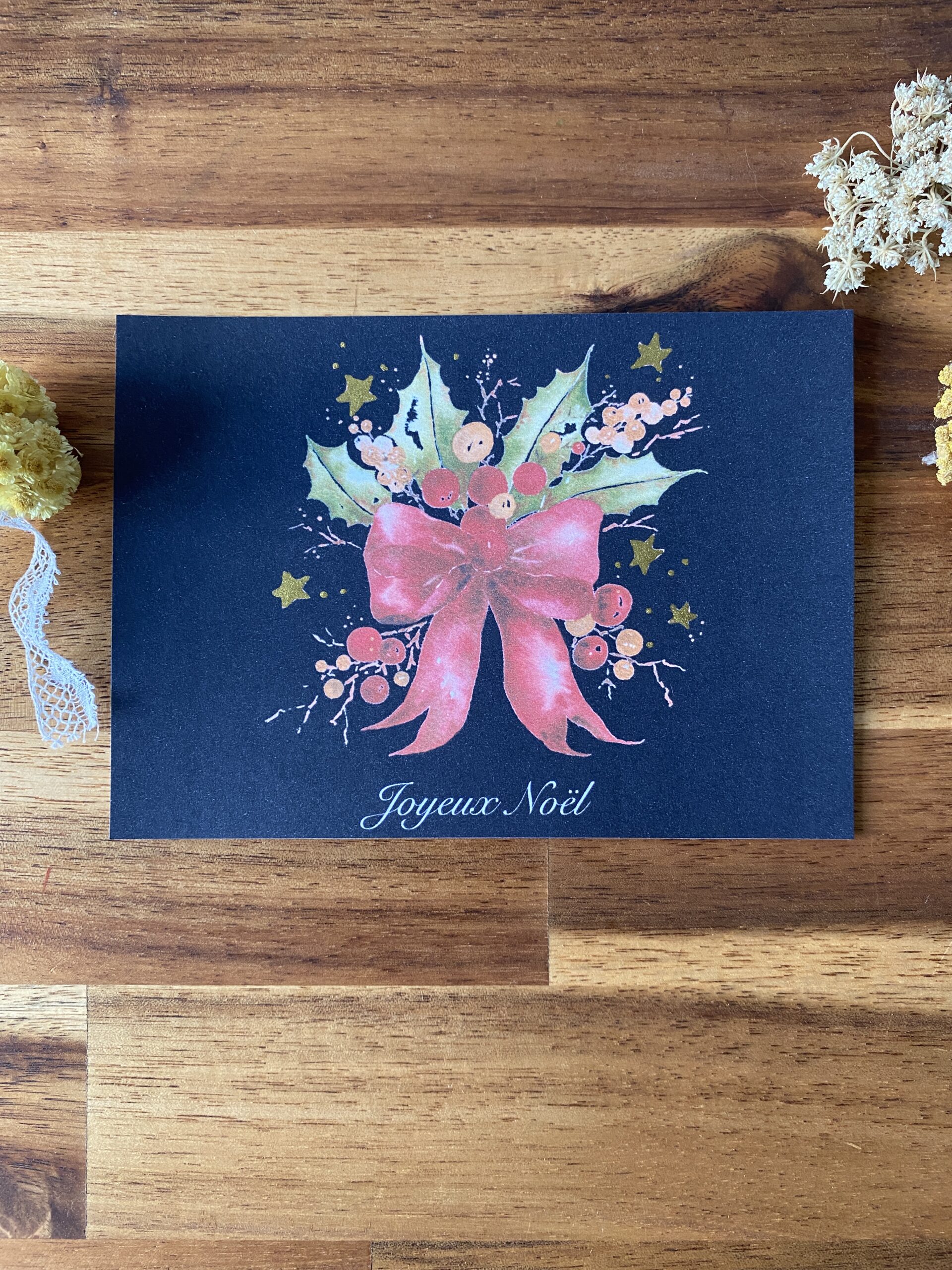 Noeud de Noël - Papier glacé