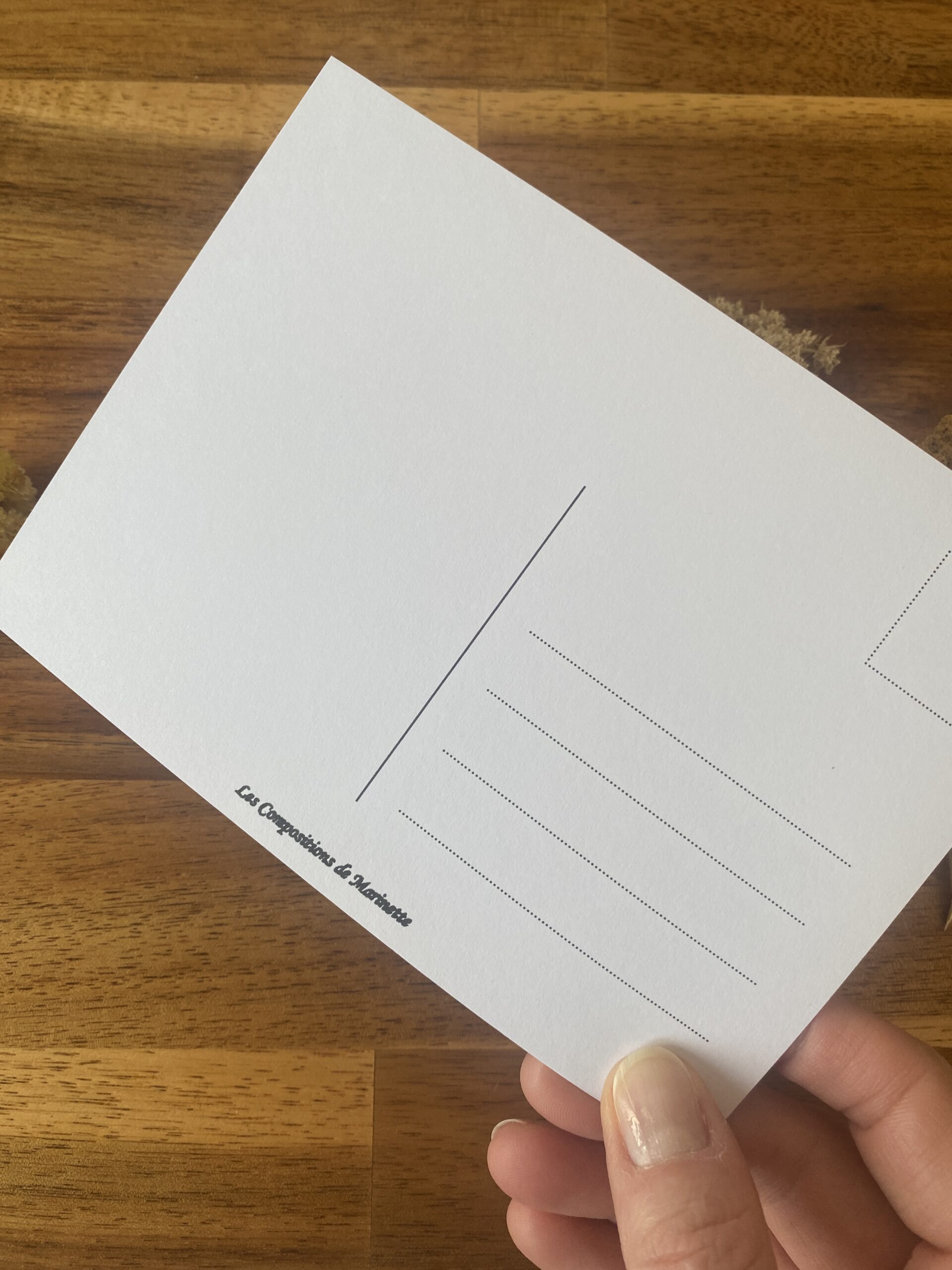 L'oiseau sur sa branche - Papier Glacé (Avec Enveloppe) – Image 3