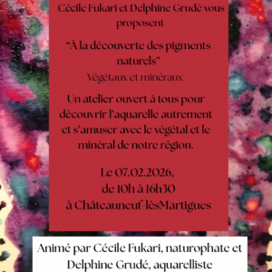 Stage A la découverte des pigments naturels : 07/02
